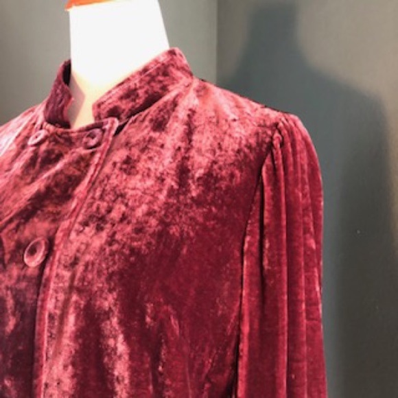 J.Jill Double breasted soft velour jacket silk blend - Picture 5 of 6